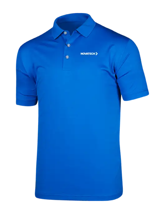 Callaway Vibrant Royal Blue Ventilated Polo w/Novatech Logo