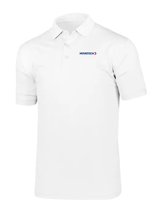Callaway Vibrant Bright White Ventilated Polo w/Novatech Logo