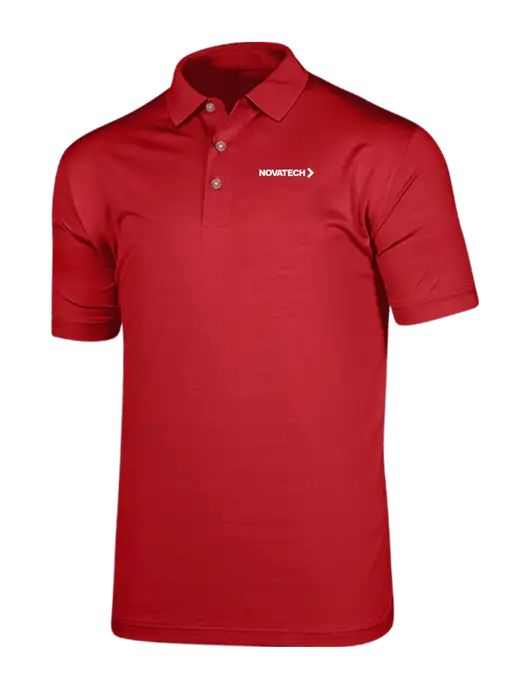 Callaway Vibrant Red Ventilated Polo w/Novatech Logo