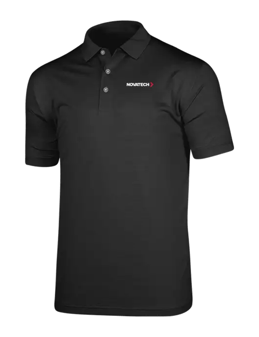 Callaway Vibrant Black Ventilated Polo w/Novatech Logo