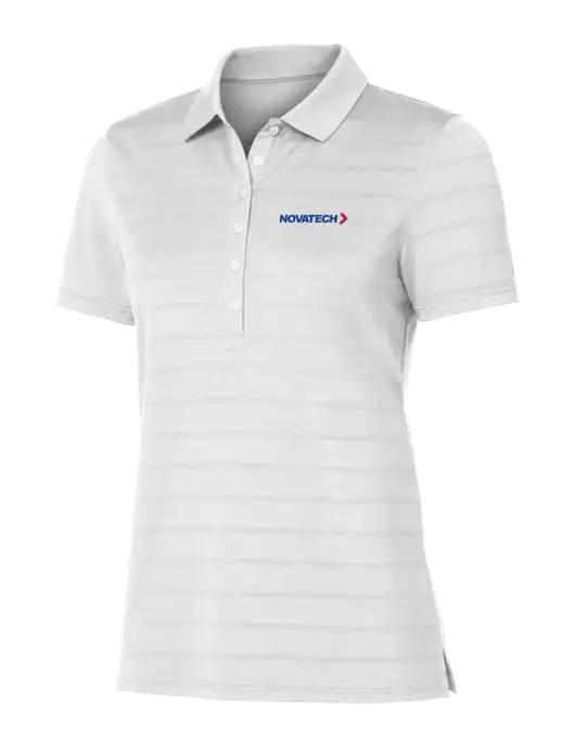 Callaway Womens Bright White Ventilated Polo w/Novatech Logo