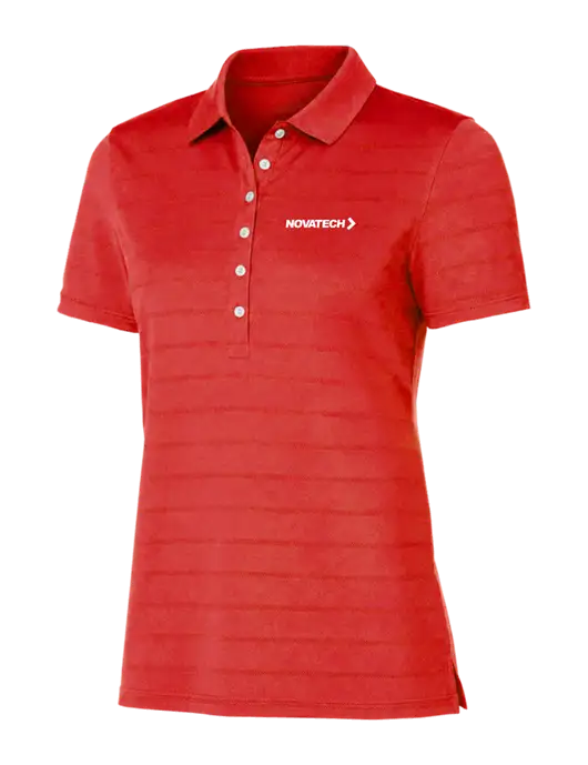 Callaway Womens Red Ventilated Polo w/Novatech Logo