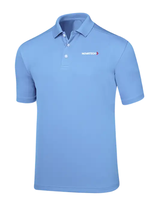 Callaway Core Light Blue Performance Polo w/Novatech Logo
