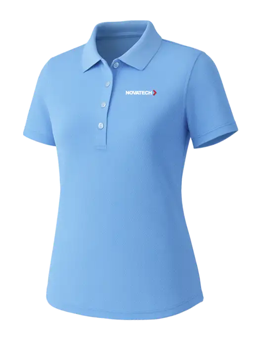 Callaway Womens Core Light Blue Performance Polo w/Novatech Logo