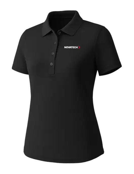 Callaway Womens Core Black Performance Polo w/Novatech Logo