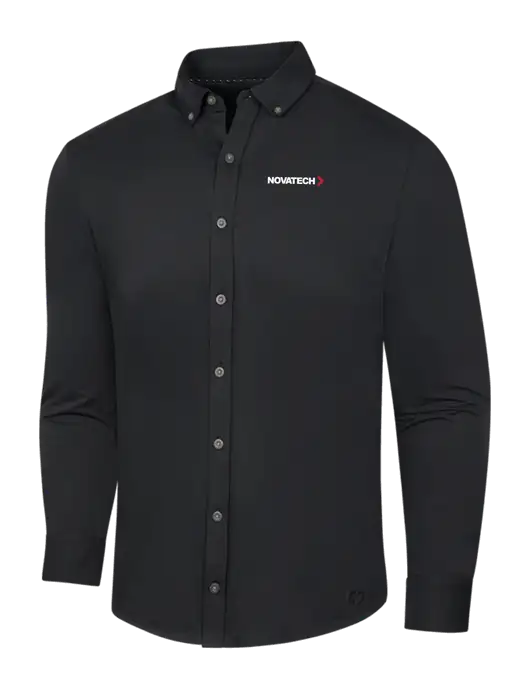 OGIO Blacktop Modern Code Stretch Button-Up Shirt w/Novatech Logo