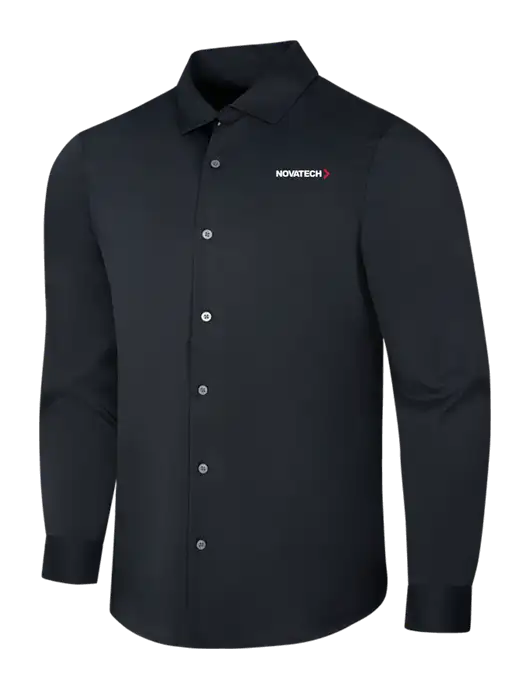 Black City Stretch Shirt w/Novatech Logo