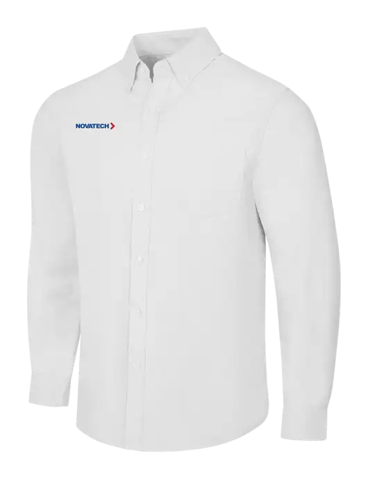 White SuperPro Oxford Shirt w/Novatech Logo