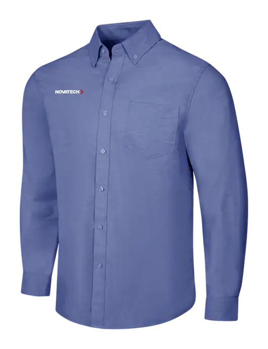 Navy SuperPro Oxford Shirt w/Novatech Logo