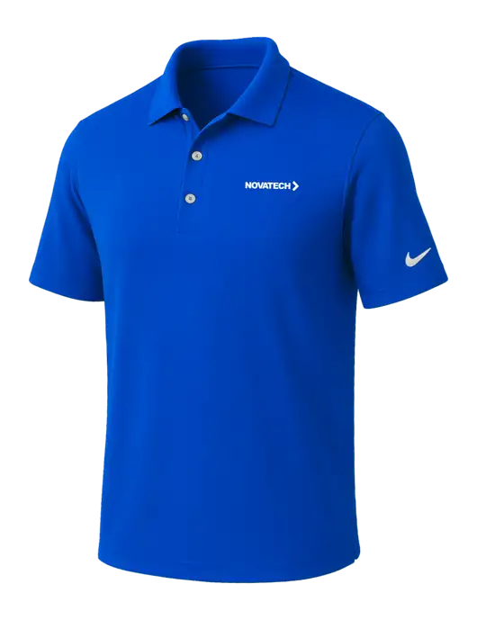 NIKE Royal Dri-Fit Micro Pique Polo w/Novatech Logo
