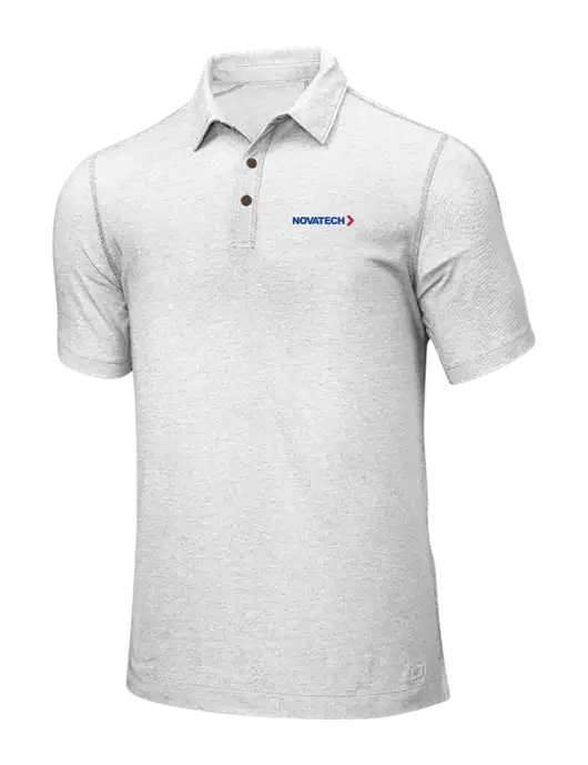 OGIO White ONYX Polo w/Novatech Logo