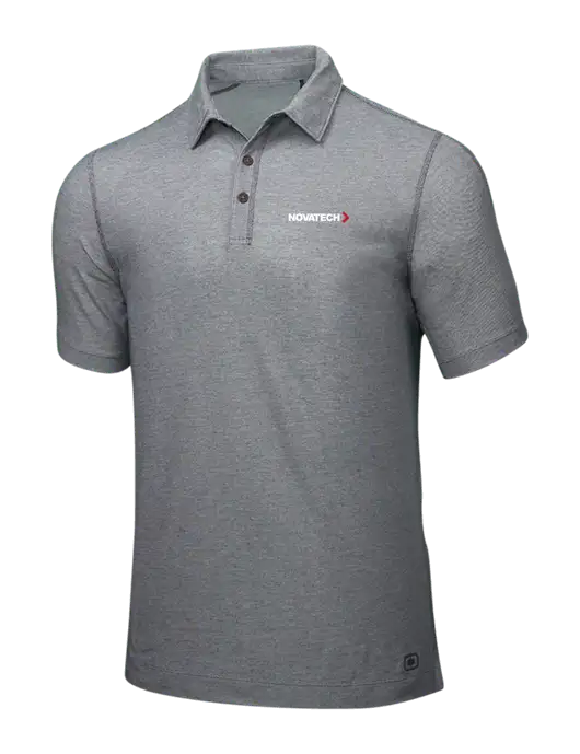 OGIO Medium Grey ONYX Polo w/Novatech Logo