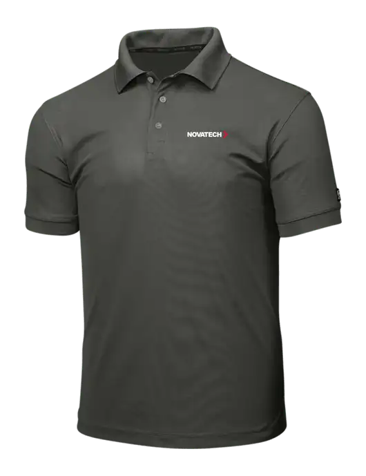 OGIO Medium Grey Caliber 2.0 Polo w/Novatech Logo