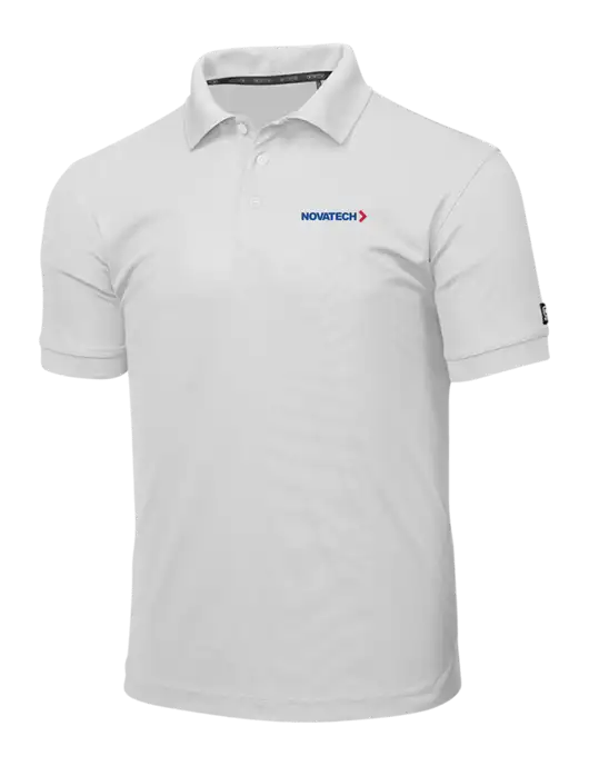 OGIO Bright White Caliber 2.0 Polo w/Novatech Logo