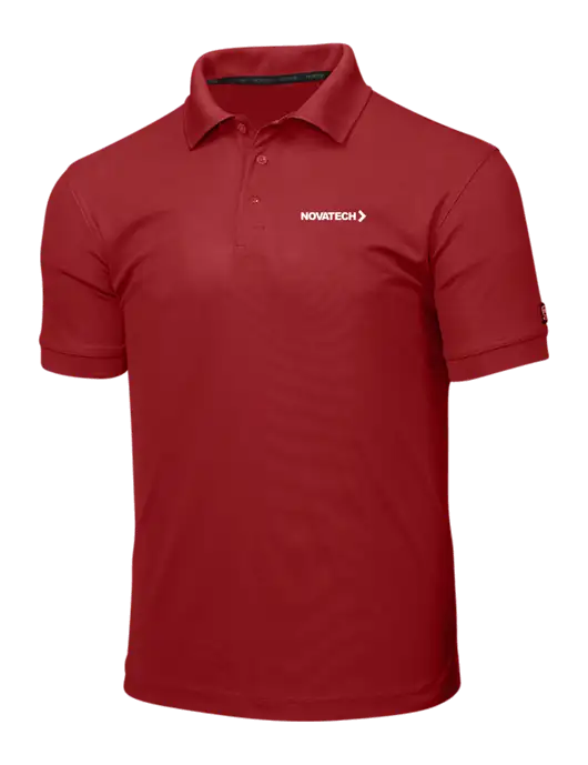 OGIO Red Caliber 2.0 Polo w/Novatech Logo
