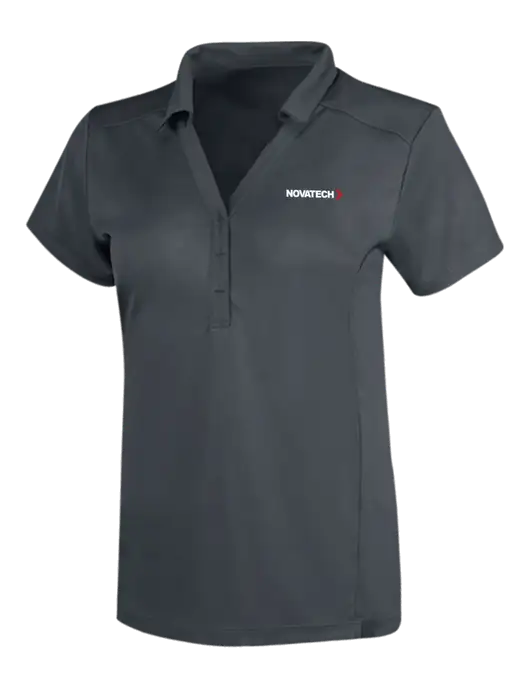 OGIO Dark Grey Womens Framework Polo w/Novatech Logo