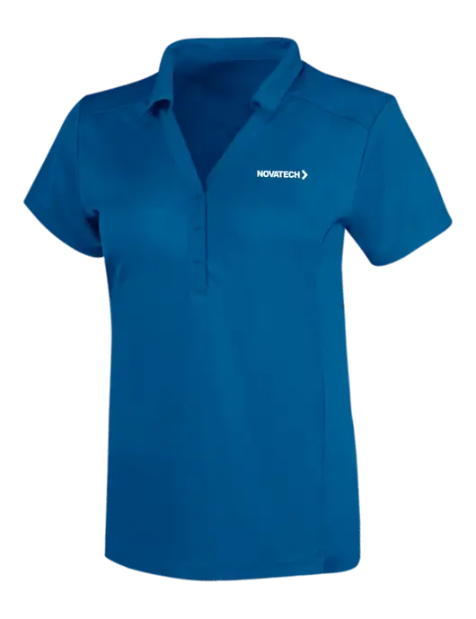 OGIO Royal Blue Womens Framework Polo w/Novatech Logo