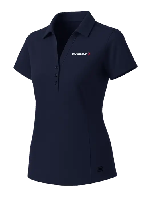 OGIO Womens Navy ONYX Polo w/Novatech Logo