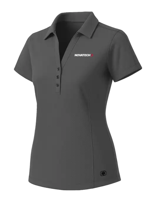 OGIO Womens Medium Grey ONYX Polo w/Novatech Logo