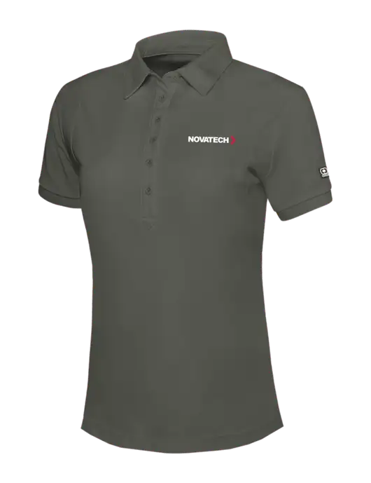 OGIO Womens Medium Grey Jewel Polo w/Novatech Logo