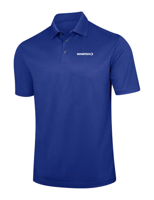 Dark Royal Blue Performance Fine Jacquard Polo w/Novatech Logo
