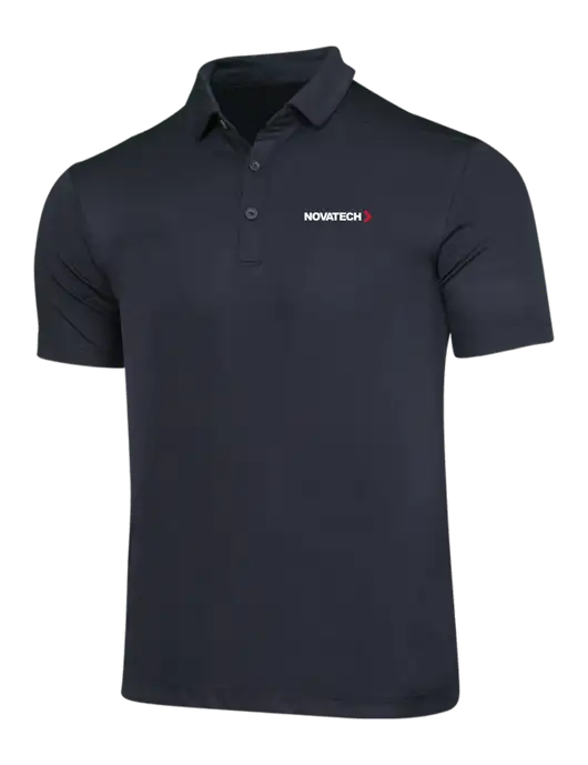 Black Posi-UV Pro Polo w/Novatech Logo