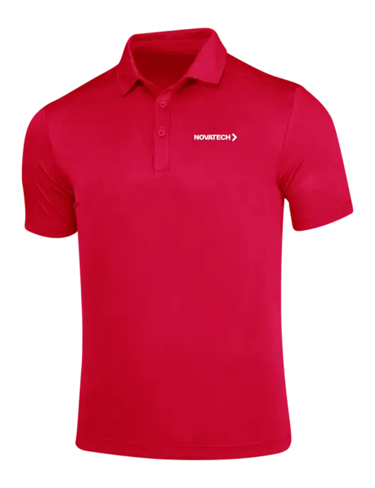 True Red Posi-UV Pro Polo w/Novatech Logo