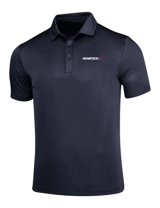 Navy Posi-UV Pro Polo w/Novatech Logo