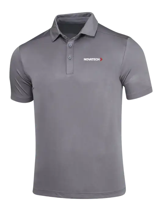 Dark Smoke Grey Posi-UV Pro Polo w/Novatech Logo