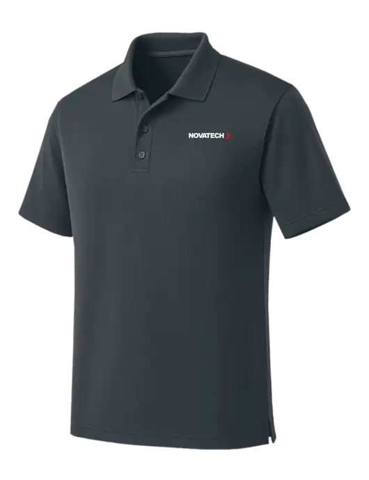 Dark Grey Dry Zone UV Micro Mesh Polo w/Novatech Logo