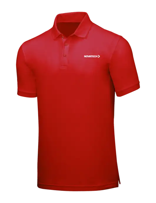Red Core Classic Pique w/Novatech Logo