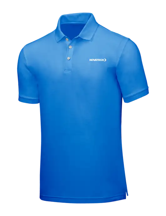 Light Royal Blue Core Classic Pique w/Novatech Logo