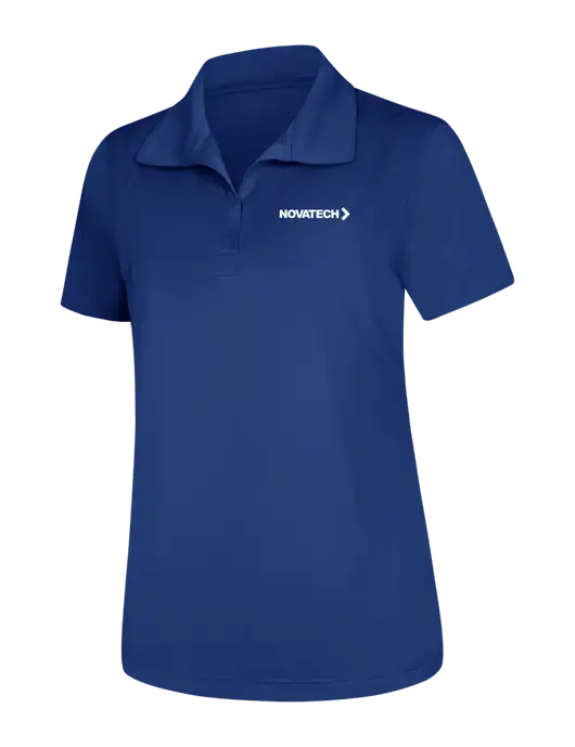 Womens Royal Micropique Sport-Wick Polo w/Novatech Logo