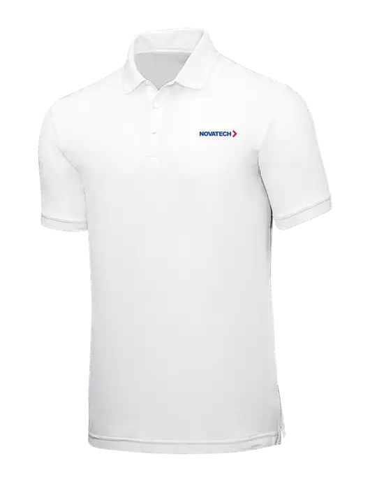 White Core Classic Pique w/Novatech Logo