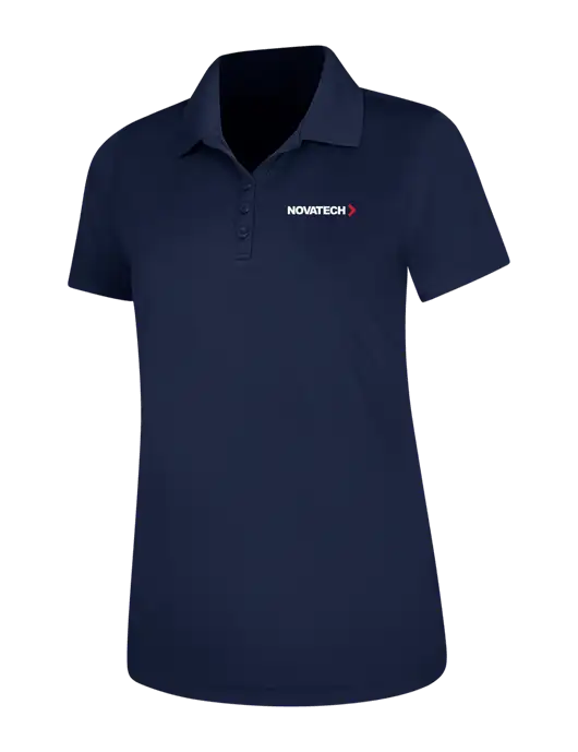 Dark Navy Womens Dry Zone UV Mesh Polo w/Novatech Logo