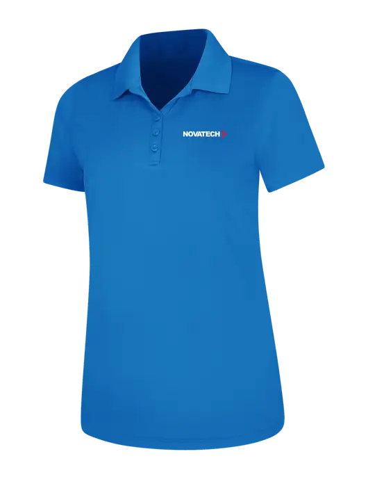 Light Royal Blue Womens Dry Zone UV Mesh Polo w/Novatech Logo