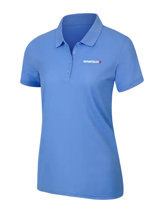 Carolina Blue Womens Core Classic Pique Polo w/Novatech Logo