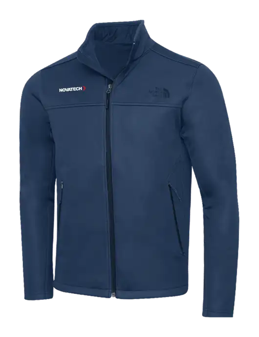 North Face Dark Navy Ridgewall Soft Shell Jacket w/Novatech Logo