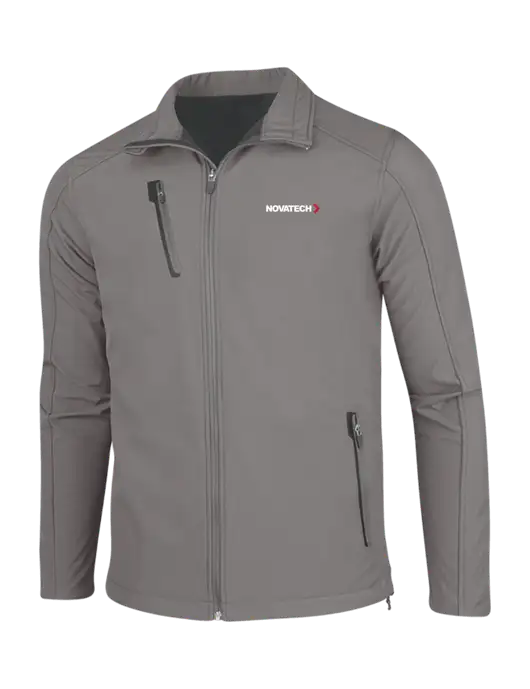 Medium Grey Welded Softshell Jacket w/Novatech Logo
