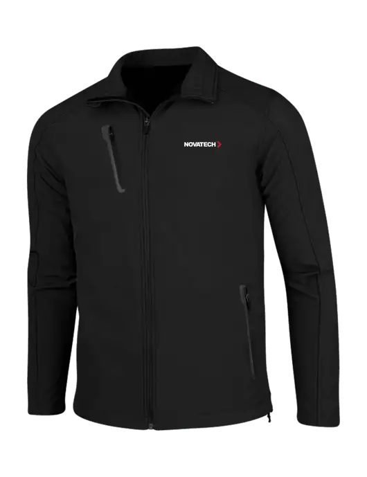 Black Welded Softshell Jacket w/Novatech Logo