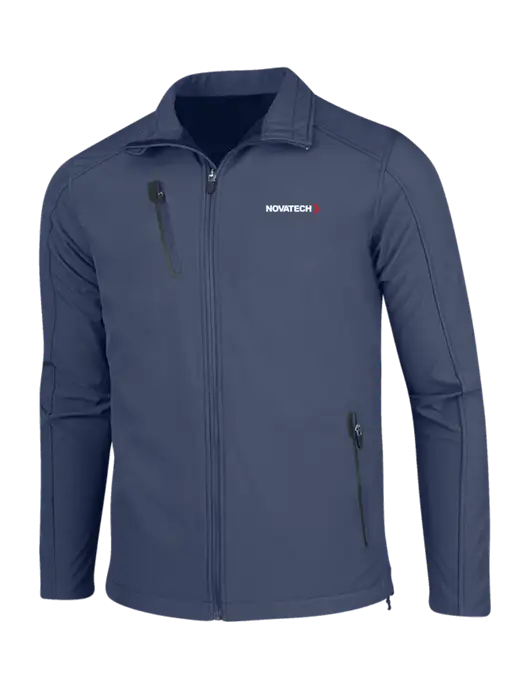 Navy Welded Softshell Jacket w/Novatech Logo