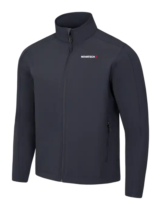 Charcoal Grey Core Soft Shell Jacket w/Novatech Logo