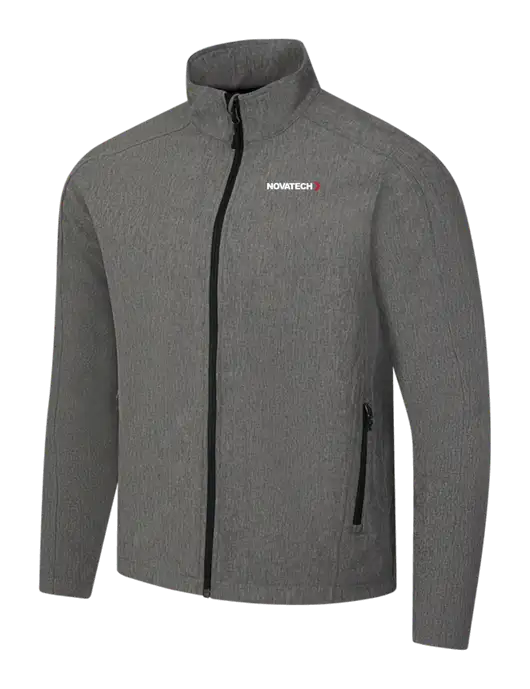 Medium Grey Heather Core Soft Shell Jacket w/Novatech Logo