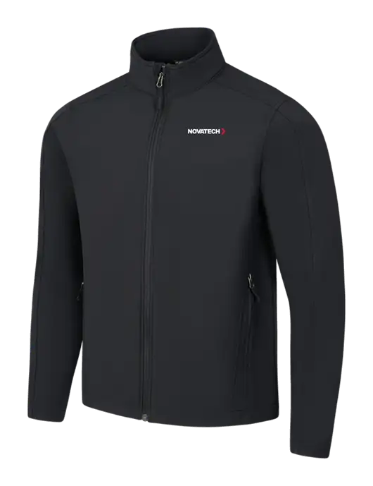 Black Core Soft Shell Jacket w/Novatech Logo