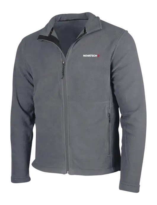 Medium Grey Fleece Jacket w/Novatech Logo