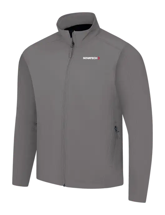 Medium Grey Core Soft Shell Jacket w/Novatech Logo