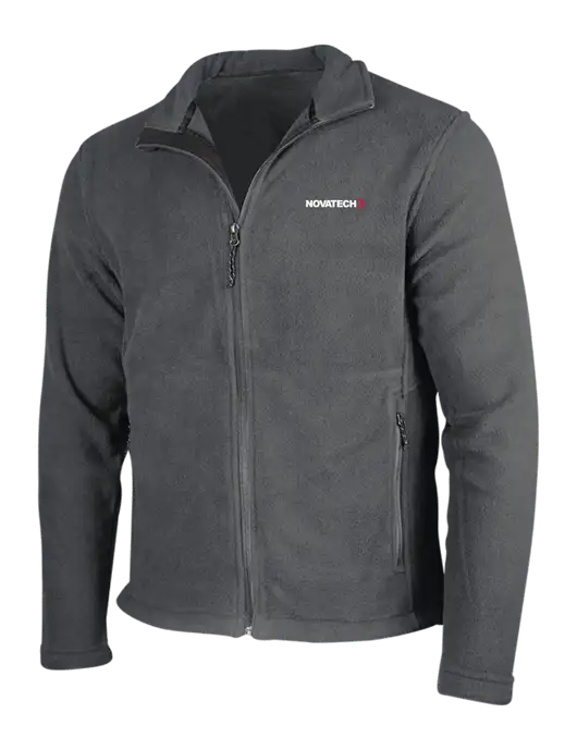 Dark Grey Fleece Jacket w/Novatech Logo
