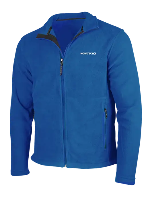 Dark Royal Fleece Jacket w/Novatech Logo