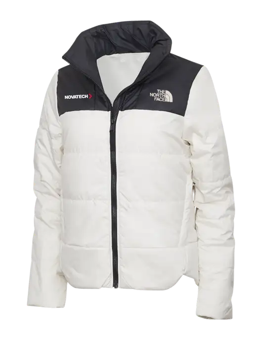 North Face Womens Vintage White Everyday Insulated Jacket w/Novatech Logo