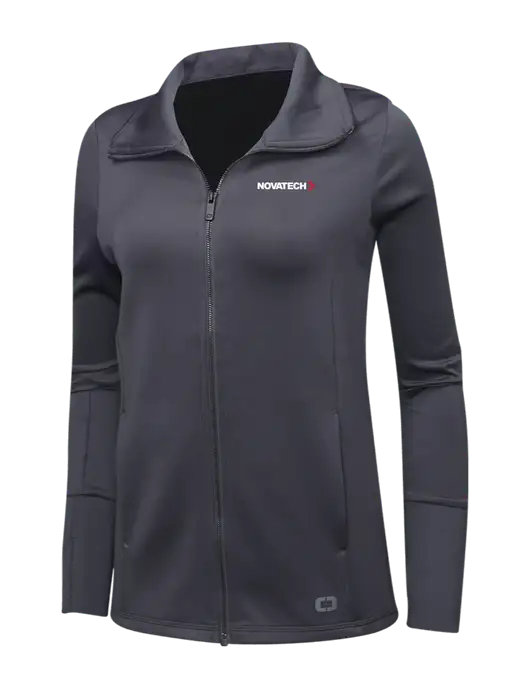 OGIO Dark Grey Womens Endurance Modern Performance Full-Zip w/Novatech Logo